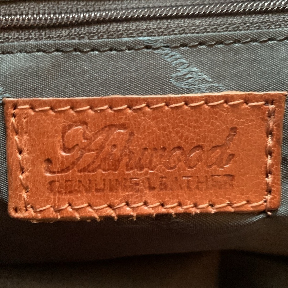 Ashwood genuine brown leather work satchel/tote with adjustable removable strap - Picture 10 of 16